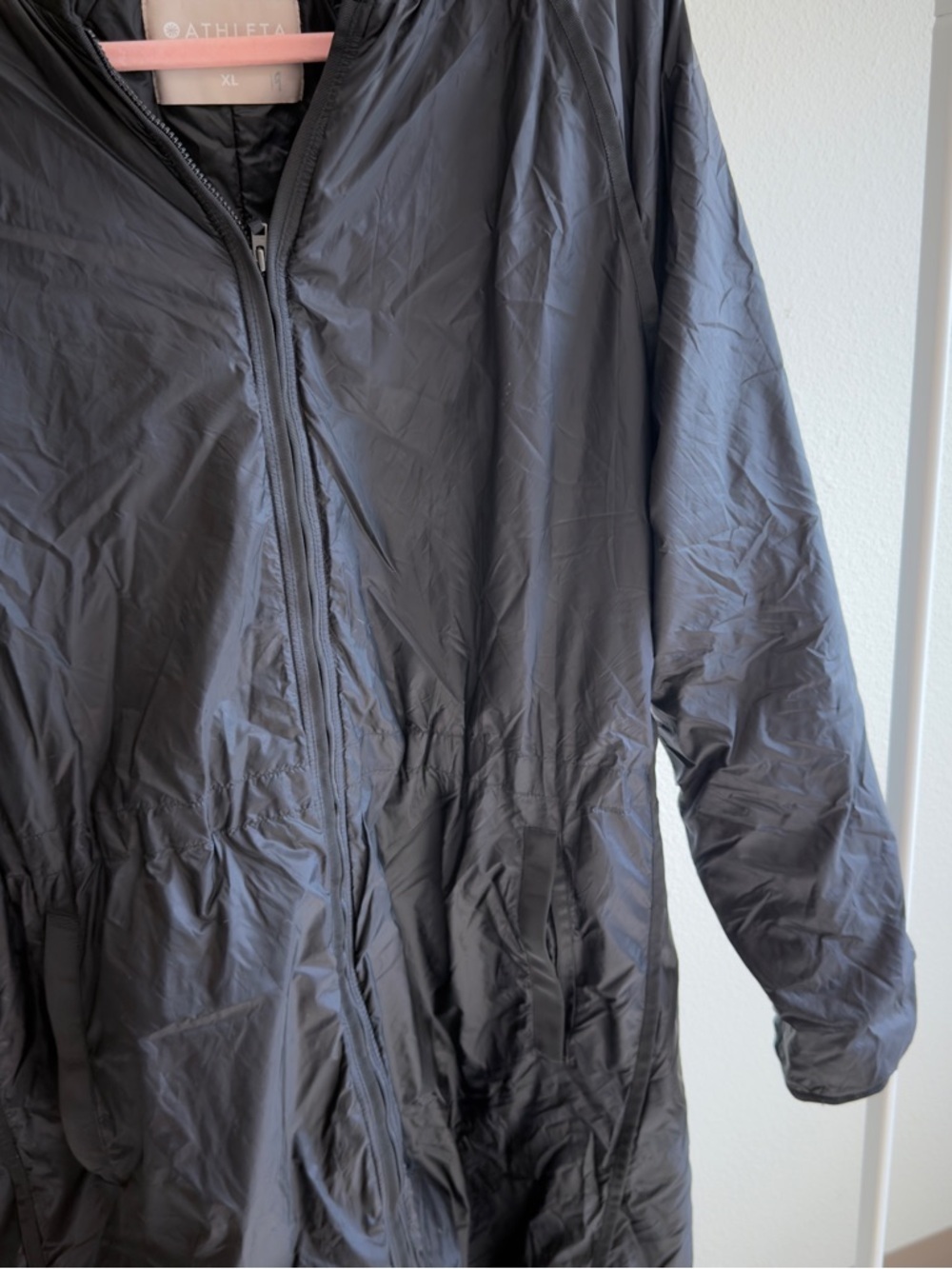 Athleta Summit PrimaLoft Packable Parka XL Black Athleisure Travel - Picture 3 of 10